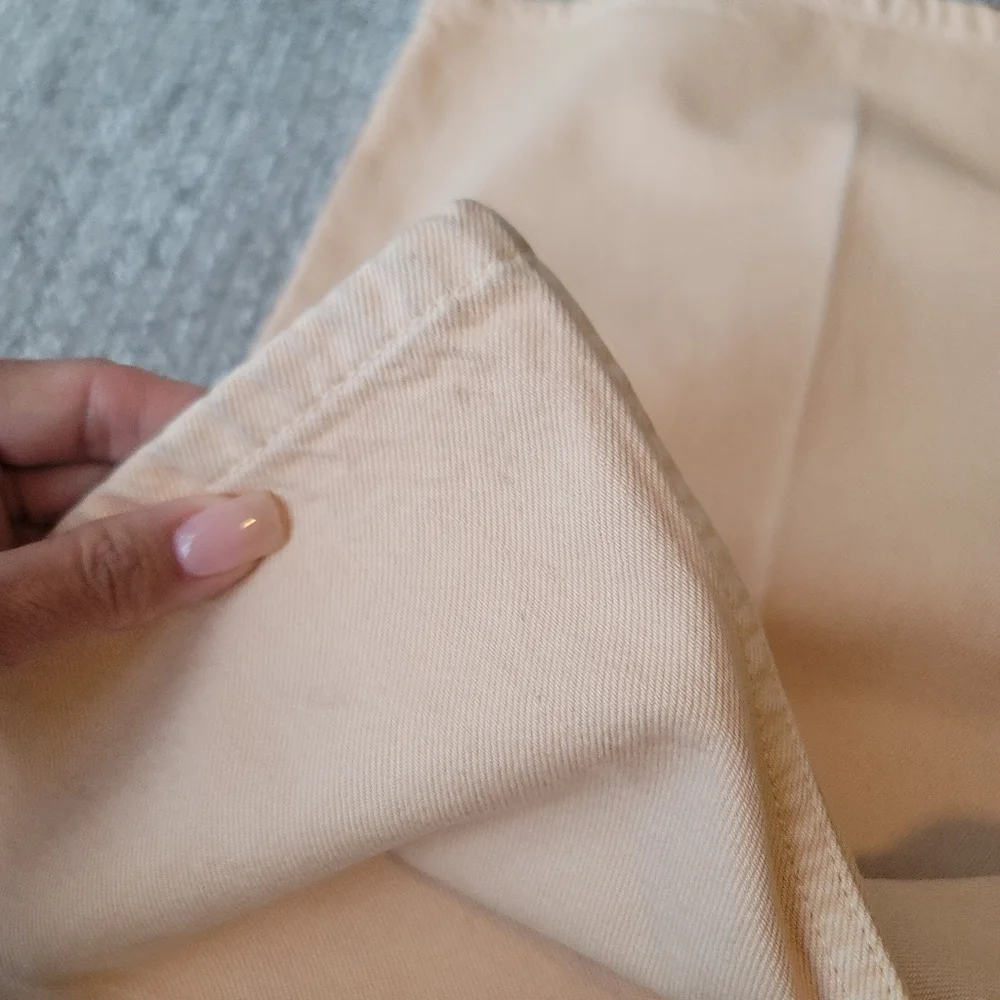 Joseph Brompton Wide Leg High Rise Jeans In Apricot Size 28